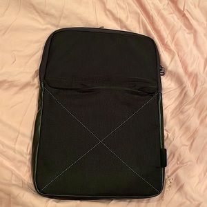 Black Laptop Sleeve with Pocket